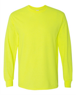 Mens Long Sleeve Shirt - Cotton - Gildan 5400