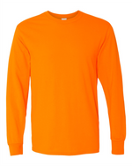 Mens Long Sleeve Shirt - Cotton - Gildan 5400