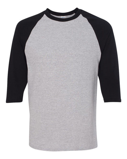 Heavy Cotton™ Raglan Three-Quarter Sleeve T-Shirt - Gildan 5700