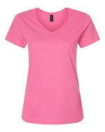 Ladies T-Shirt - Softstyle Cotton V-Neck - Gildan 64V00L
