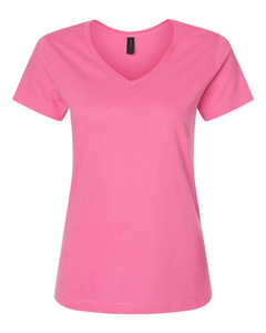 Ladies T-Shirt - Softstyle Cotton V-Neck - Gildan 64V00L