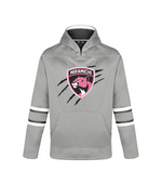 Miramichi Panthers - Grey Hockey Hoodie with Claw Logo