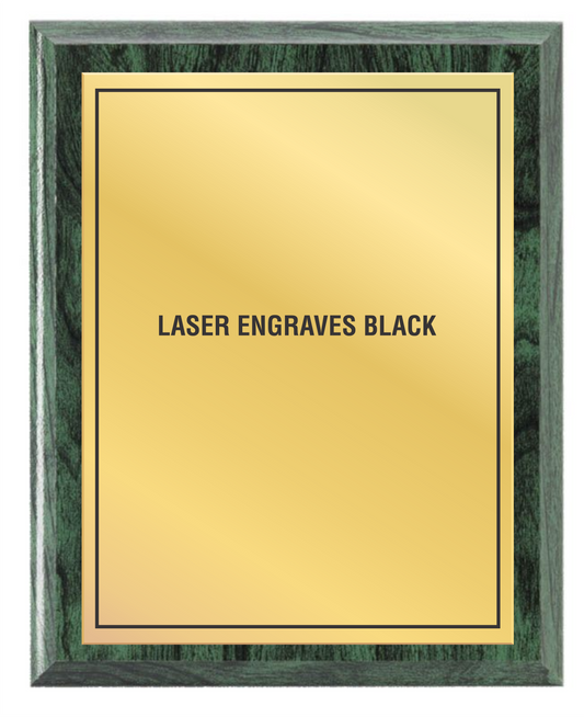 Green Wood plaque - Laser series