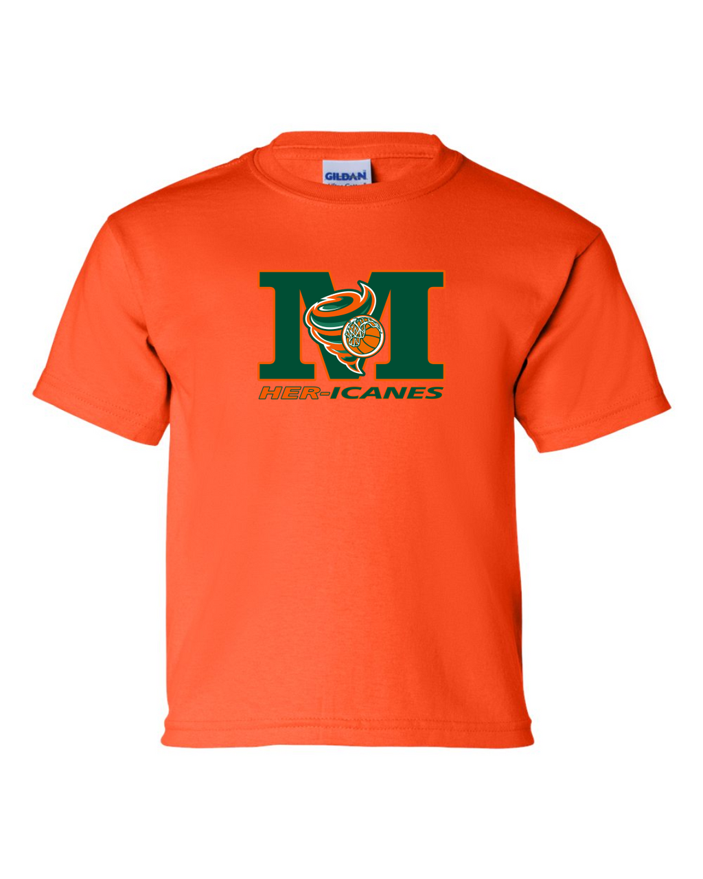 Miramichi Her-icanes - Orange Cotton T-shirt - Youth