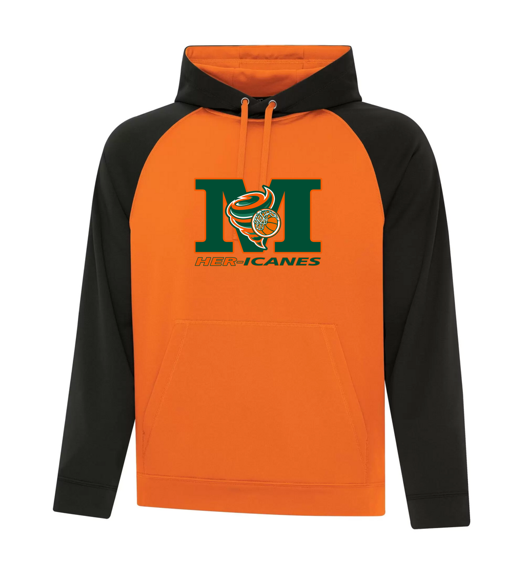 Miramichi Her-icanes - Two-Tone Polyester Hoodie
