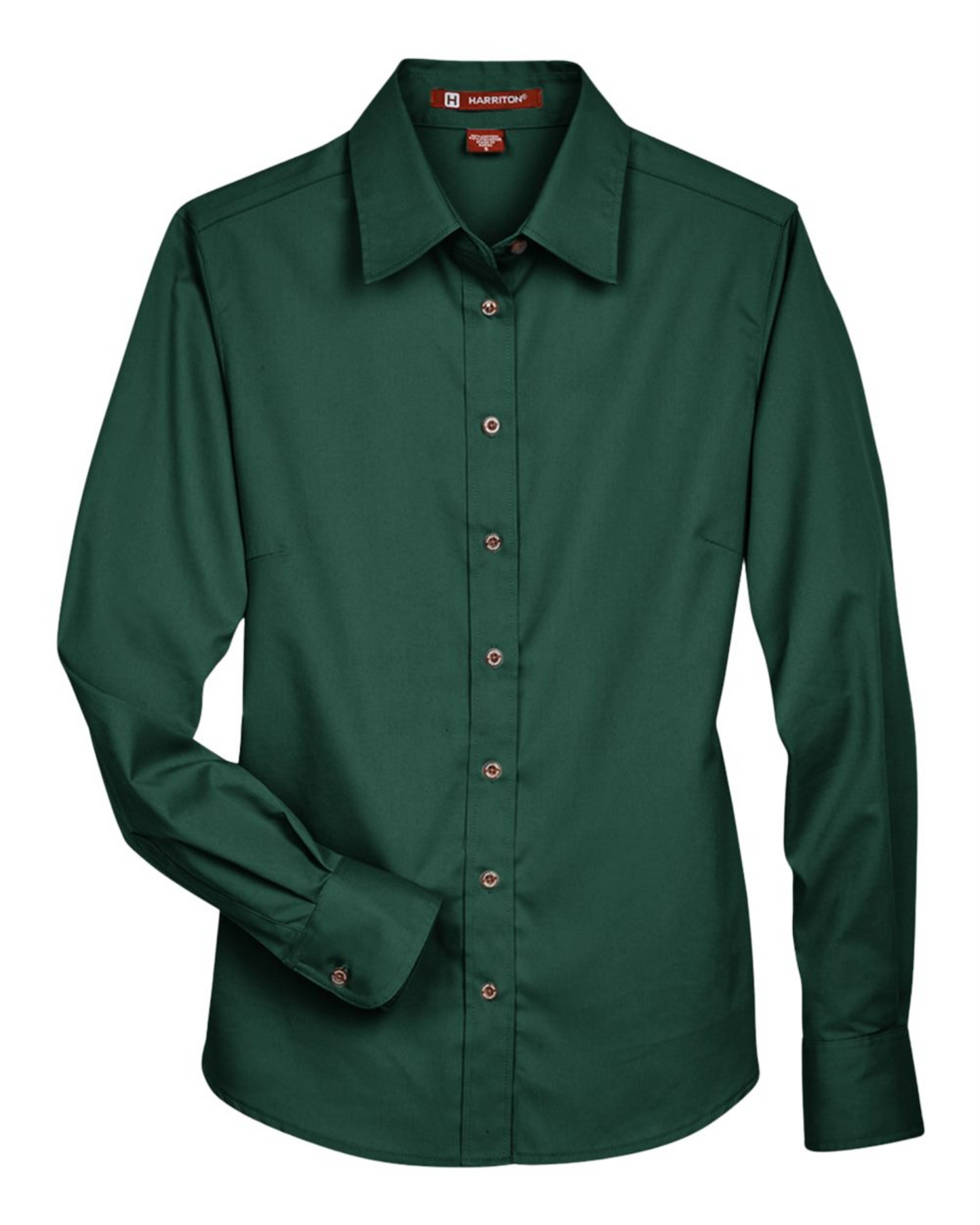 Ladies' Easy Blend™ Long Sleeve Twill Dress Shirt with Stain-Release - Harriton M500W