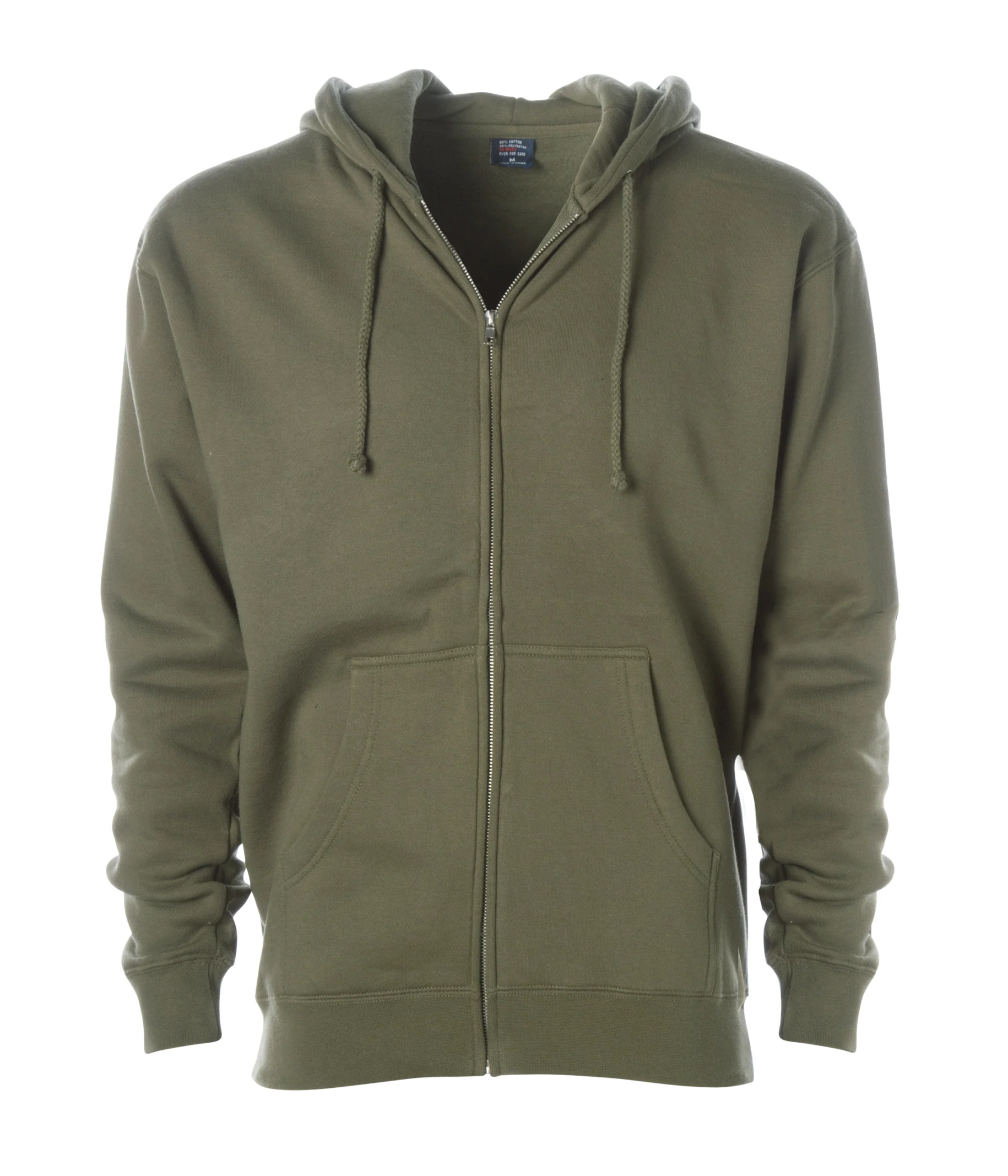 Heavyweight Full-Zip Hooded Men's Sweatshirt - Independent Trading Co. IND4000Z