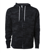 Heavyweight Full-Zip Hooded Men's Sweatshirt - Independent Trading Co. IND4000Z