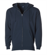 Heavyweight Full-Zip Hooded Men's Sweatshirt - Independent Trading Co. IND4000Z