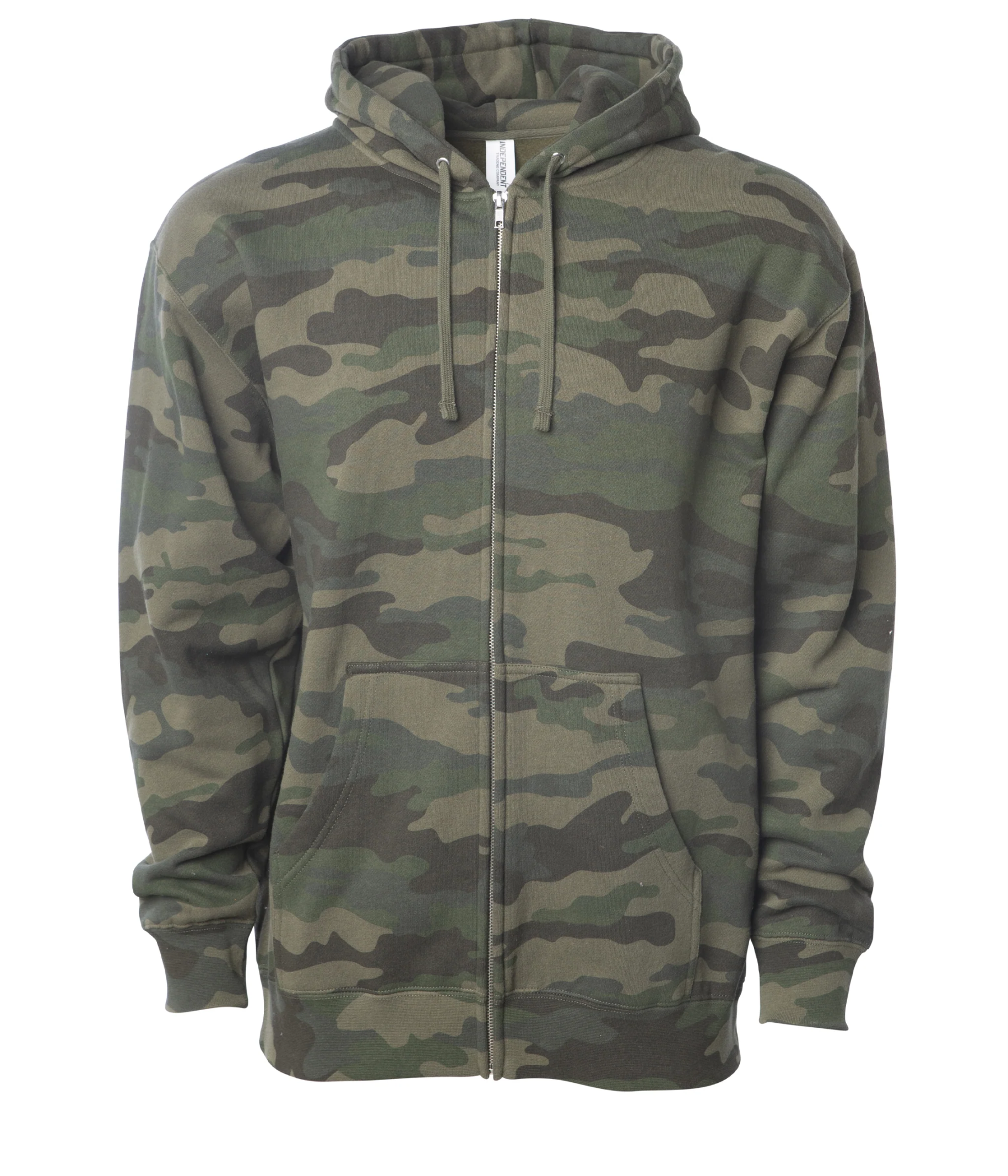 Heavyweight Full-Zip Hooded Men's Sweatshirt - Independent Trading Co. IND4000Z