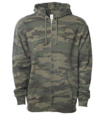 Heavyweight Full-Zip Hooded Men's Sweatshirt - Independent Trading Co. IND4000Z