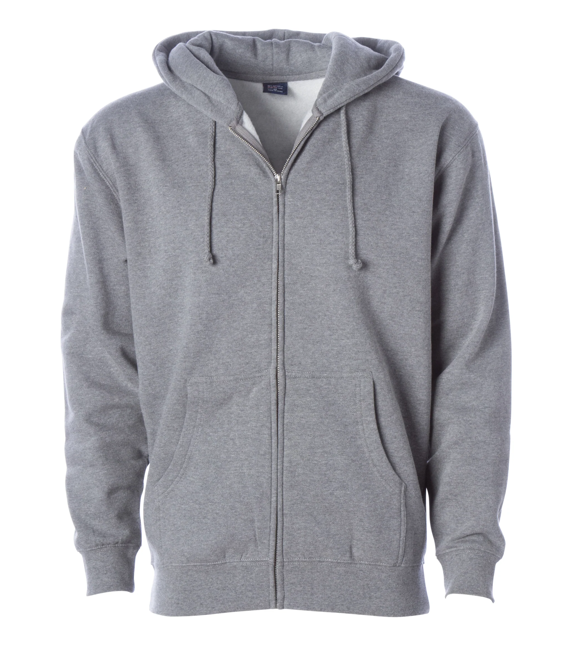 Heavyweight Full-Zip Hooded Men's Sweatshirt - Independent Trading Co. IND4000Z