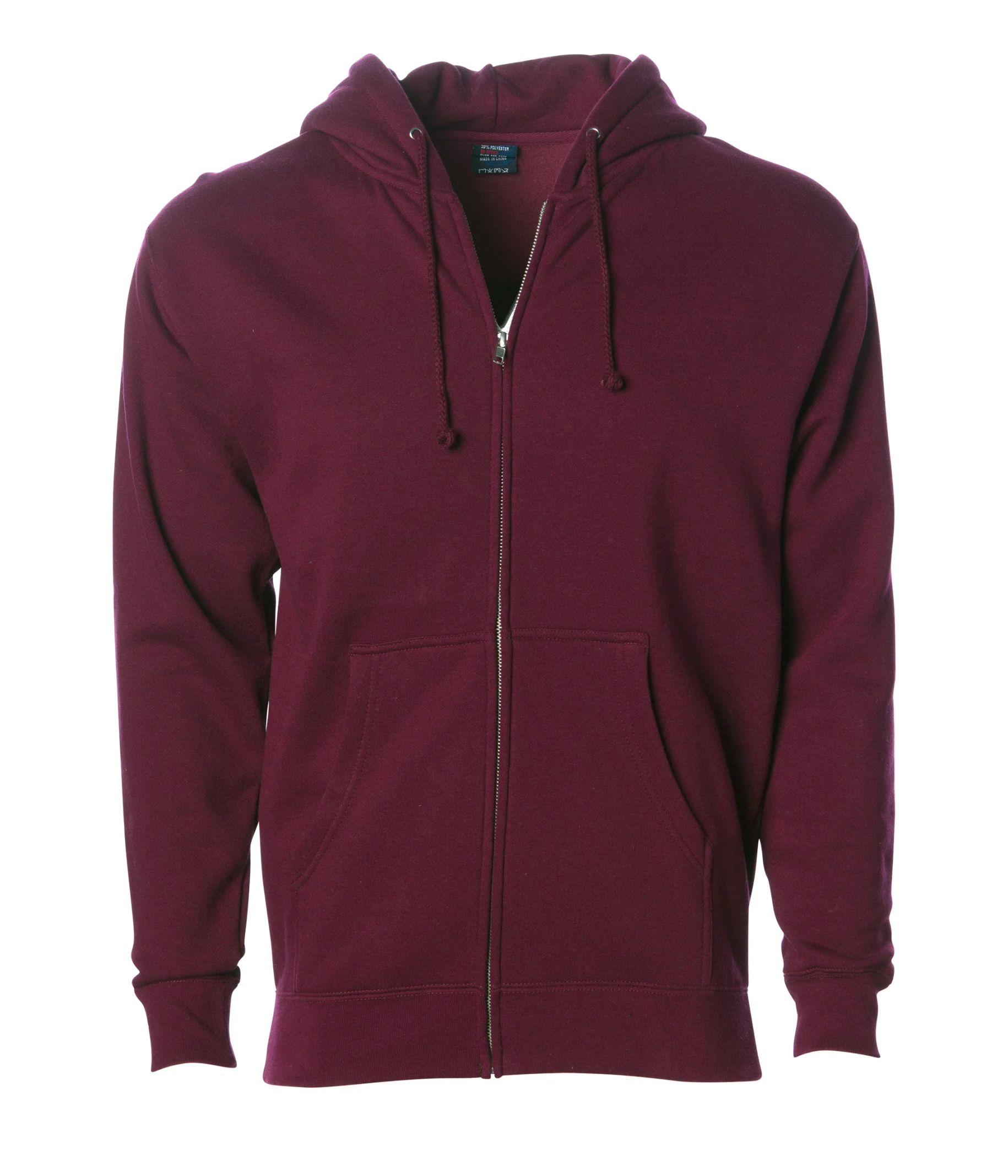 Heavyweight Full-Zip Hooded Men's Sweatshirt - Independent Trading Co. IND4000Z