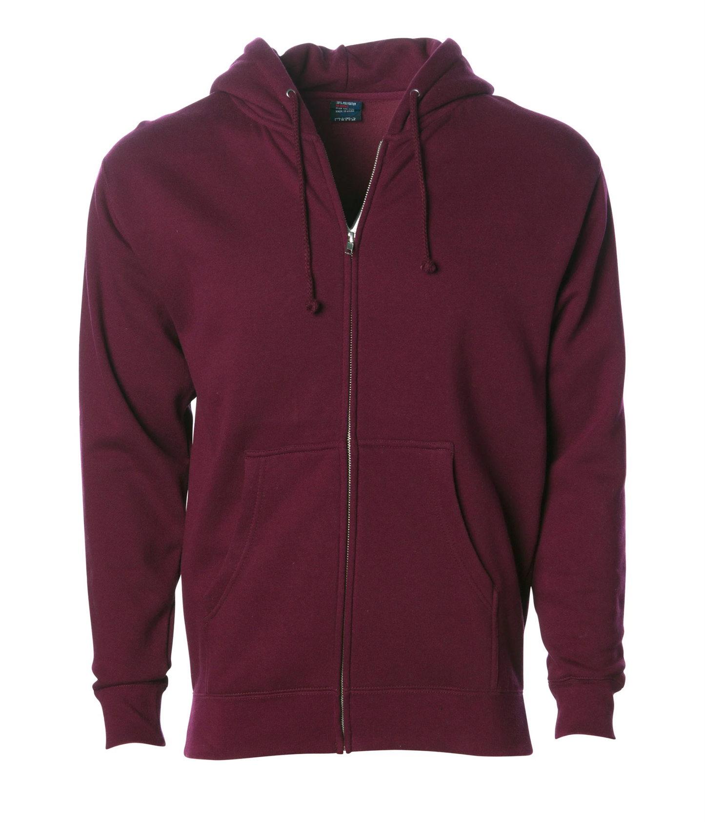 Heavyweight Full-Zip Hooded Men's Sweatshirt - Independent Trading Co. IND4000Z