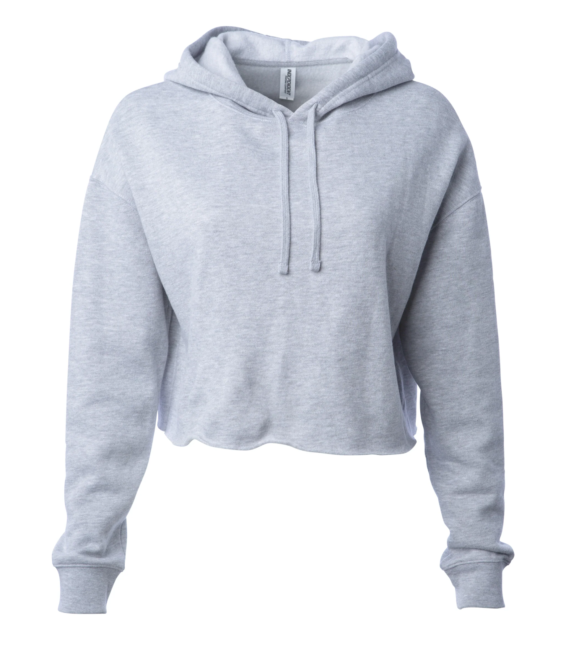 Lightweight Crop Hooded Ladies Sweatshirt - Independent Trading Co. AFX64CRP