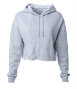 Lightweight Crop Hooded Ladies Sweatshirt - Independent Trading Co. AFX64CRP
