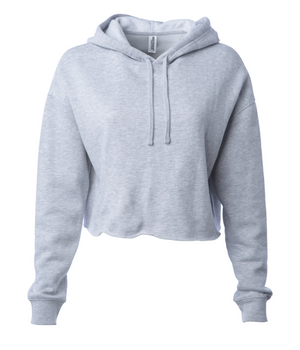 Lightweight Crop Hooded Ladies Sweatshirt - Independent Trading Co. AFX64CRP