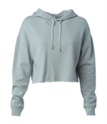 Lightweight Crop Hooded Ladies Sweatshirt - Independent Trading Co. AFX64CRP