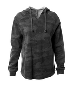 Lightweight California Wave Wash Hooded Ladies Sweatshirt - Independent Trading Co. PRM2500