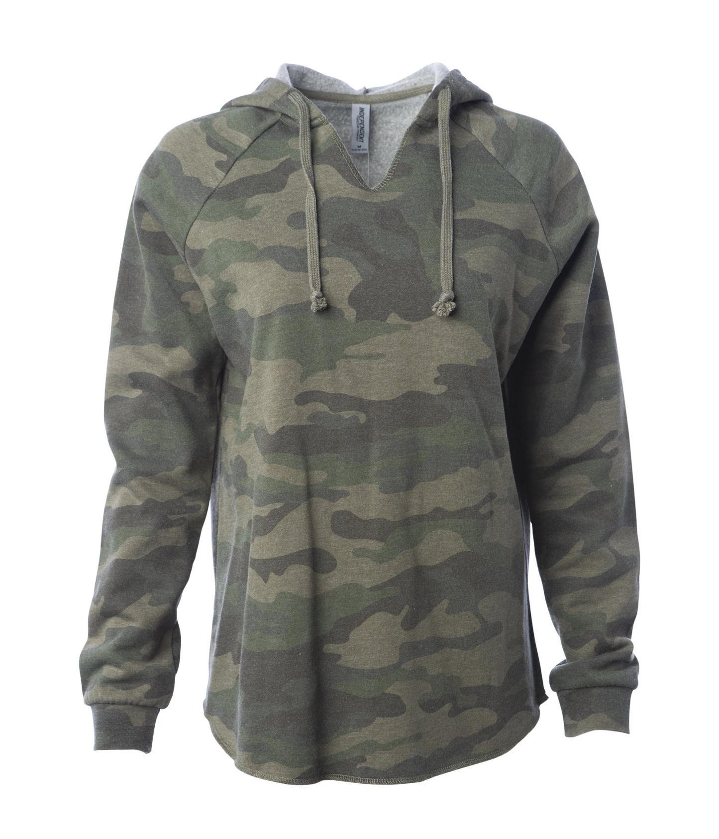 Lightweight California Wave Wash Hooded Ladies Sweatshirt - Independent Trading Co. PRM2500