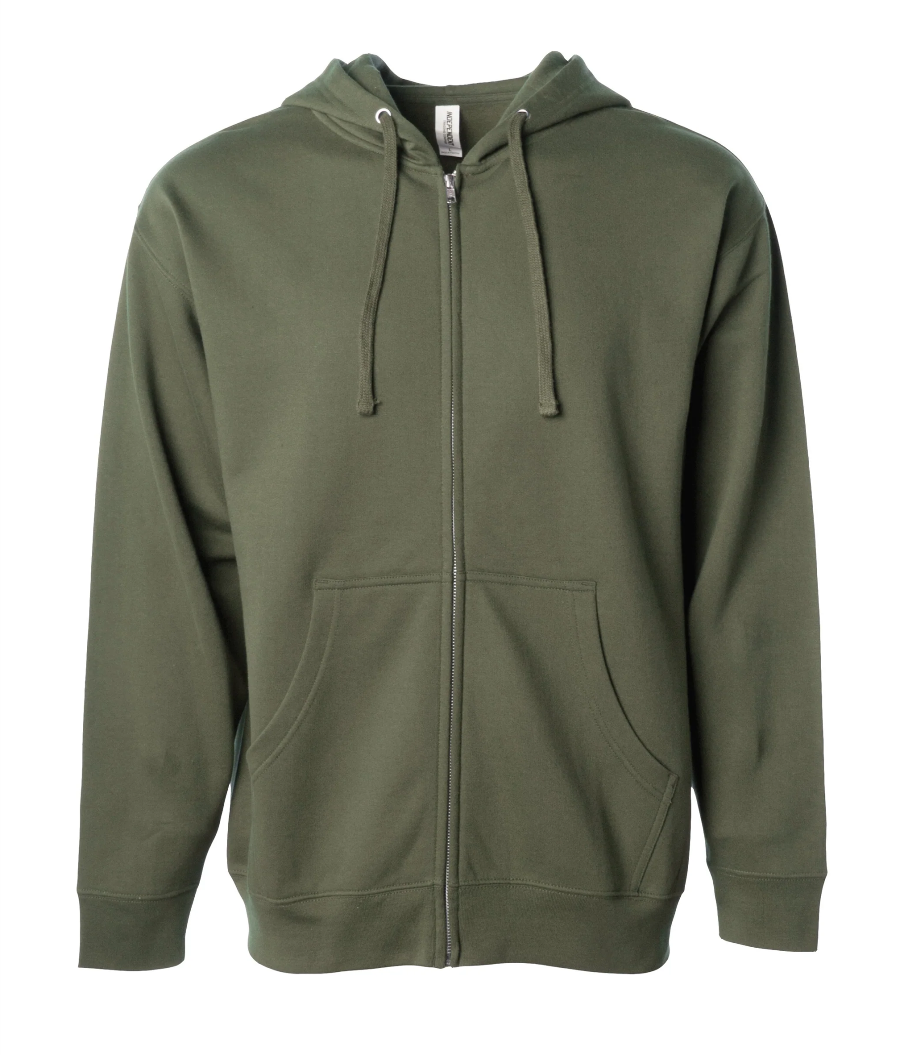 Midweight Full-Zip Hooded Men's Sweatshirt - Independent Trading Co. SS4500Z