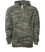 Midweight Full-Zip Hooded Men's Sweatshirt - Independent Trading Co. SS4500Z