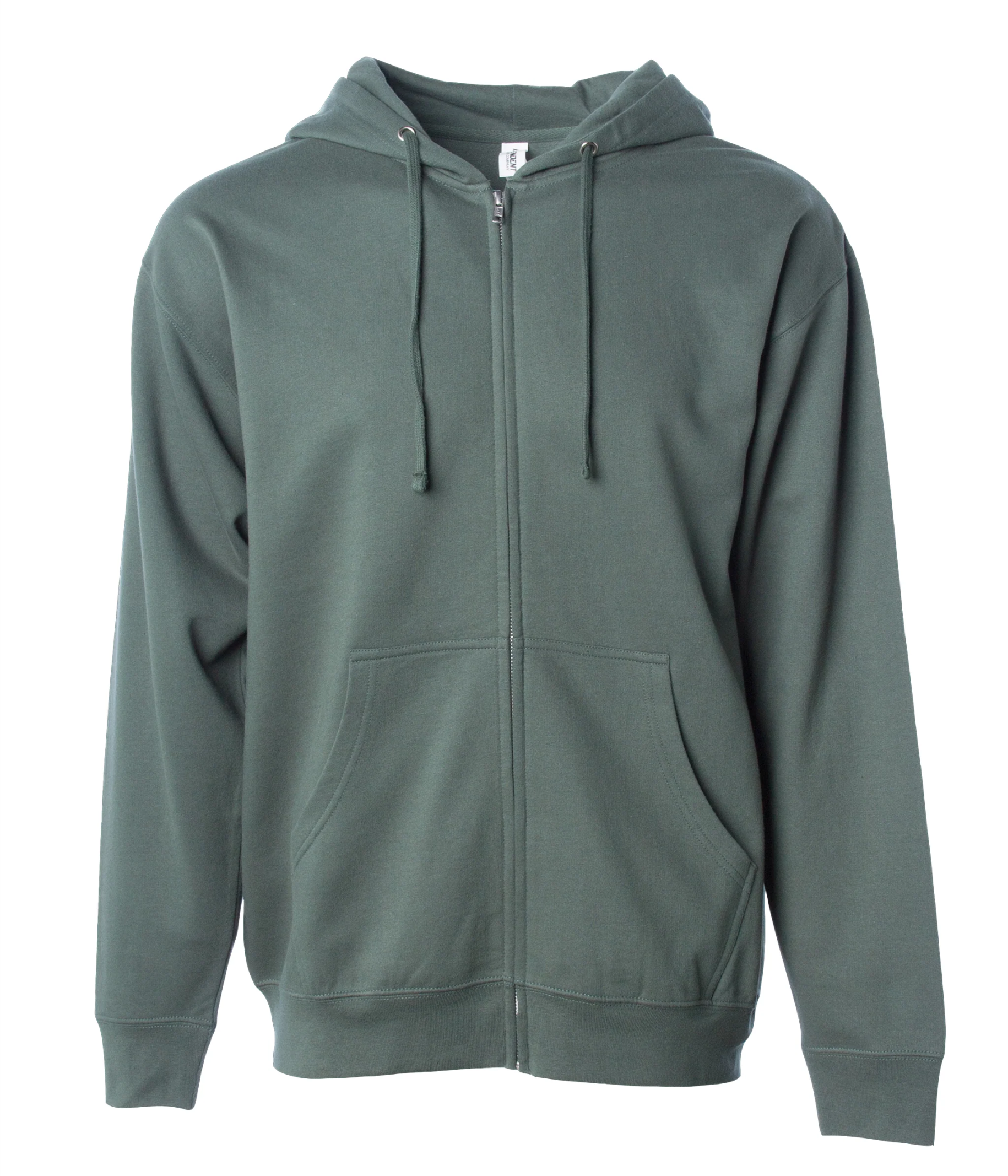 Midweight Full-Zip Hooded Men's Sweatshirt - Independent Trading Co. SS4500Z