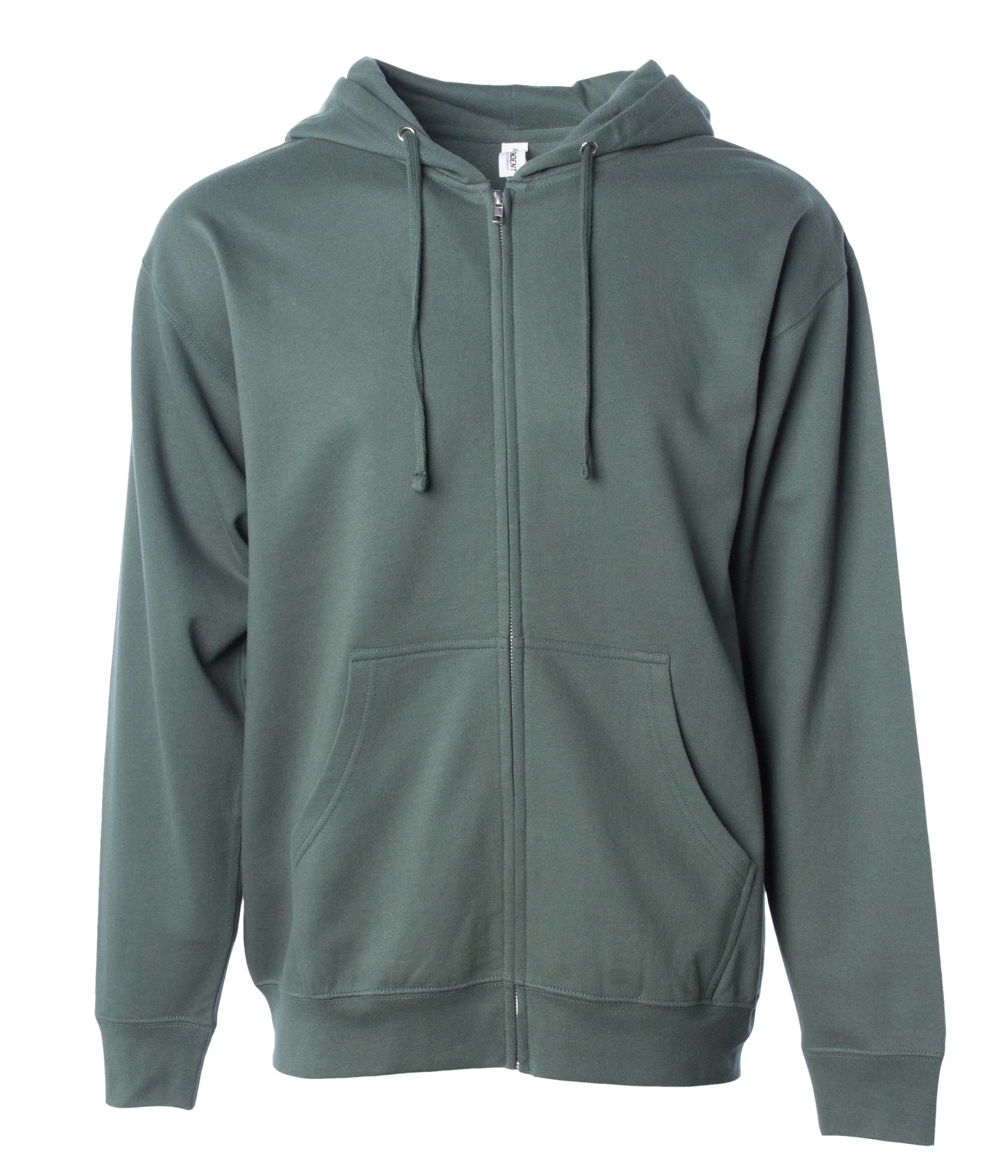 Midweight Full-Zip Hooded Men's Sweatshirt - Independent Trading Co. SS4500Z