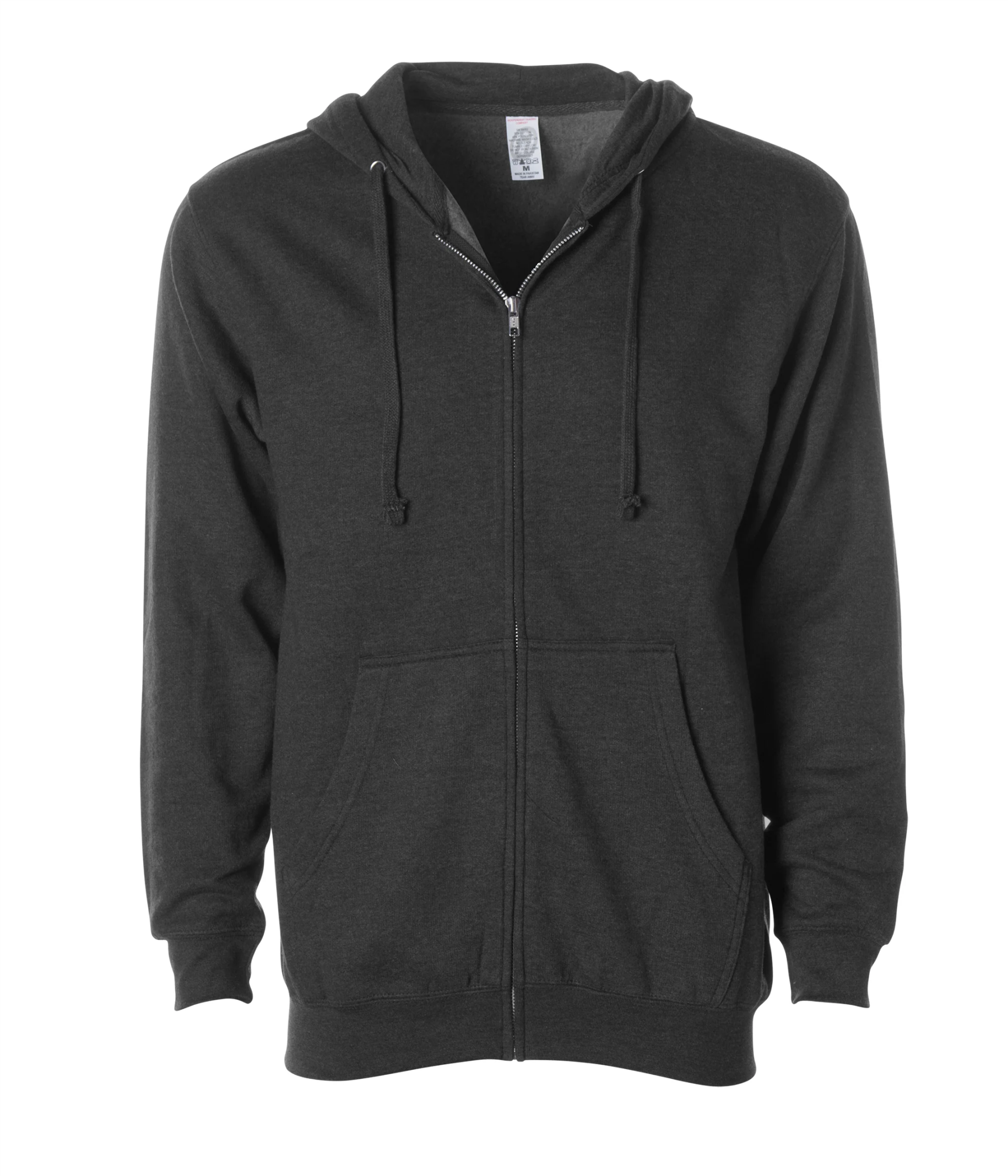 Midweight Full-Zip Hooded Men's Sweatshirt - Independent Trading Co. SS4500Z