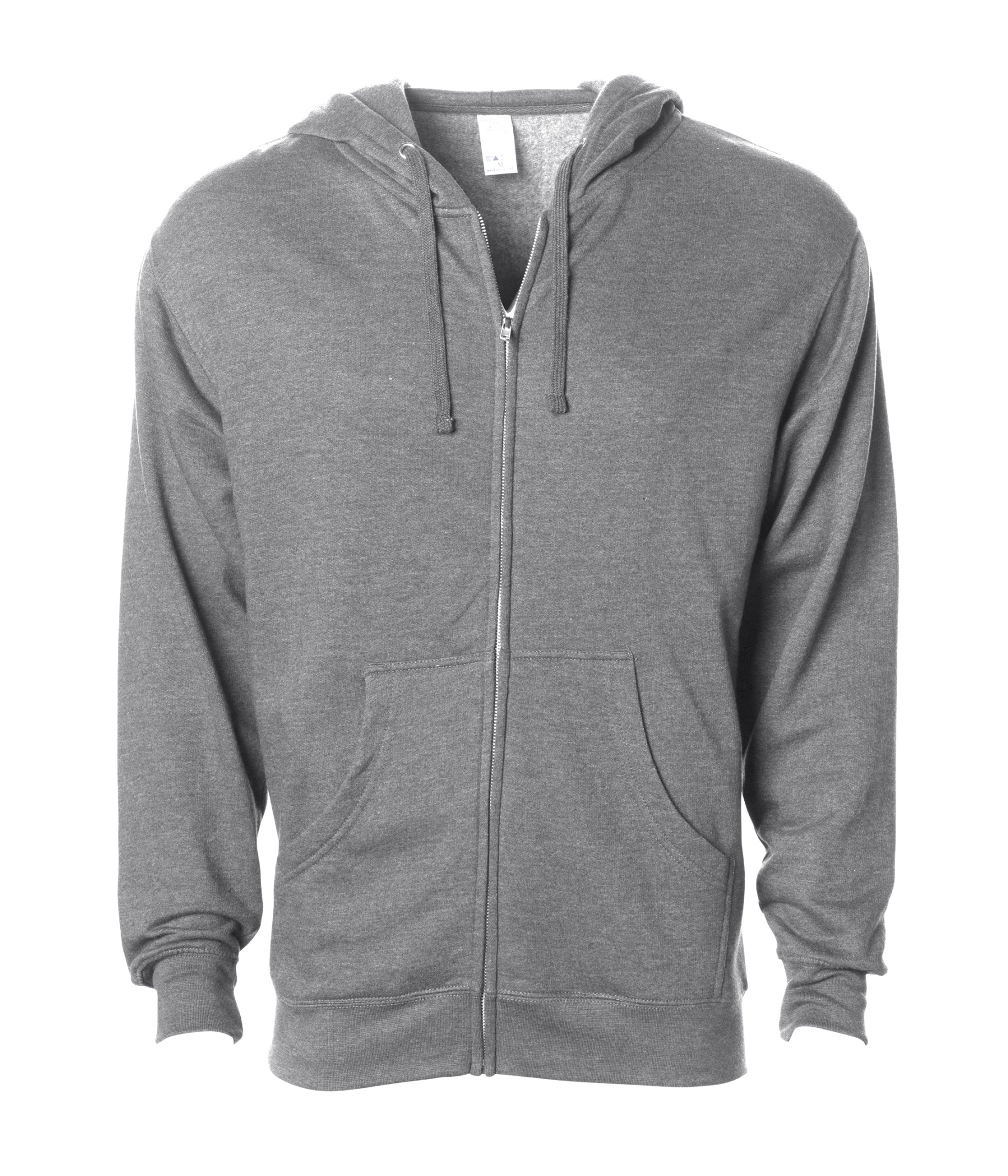 Midweight Full-Zip Hooded Men's Sweatshirt - Independent Trading Co. SS4500Z