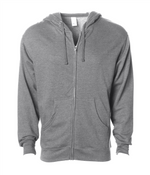 Midweight Full-Zip Hooded Men's Sweatshirt - Independent Trading Co. SS4500Z