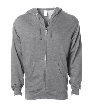 Midweight Full-Zip Hooded Men's Sweatshirt - Independent Trading Co. SS4500Z