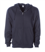Midweight Full-Zip Hooded Men's Sweatshirt - Independent Trading Co. SS4500Z