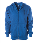 Midweight Full-Zip Hooded Men's Sweatshirt - Independent Trading Co. SS4500Z