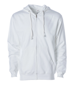 Midweight Full-Zip Hooded Men's Sweatshirt - Independent Trading Co. SS4500Z