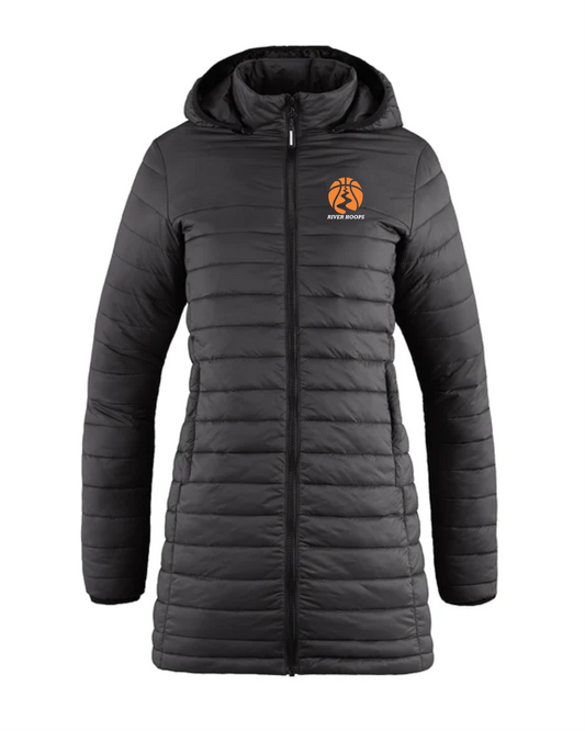 River Hoops - Ladies' Full Length Puffer Jacket