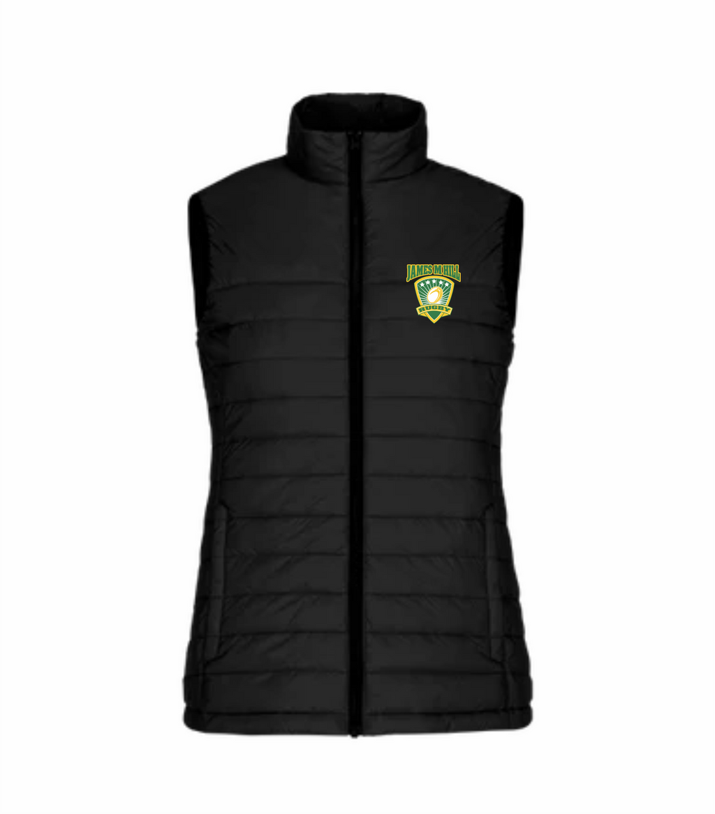2025 JMH Ladies Rugby -Faro - Ladies Printed Puffy Vest - CX2-L00906