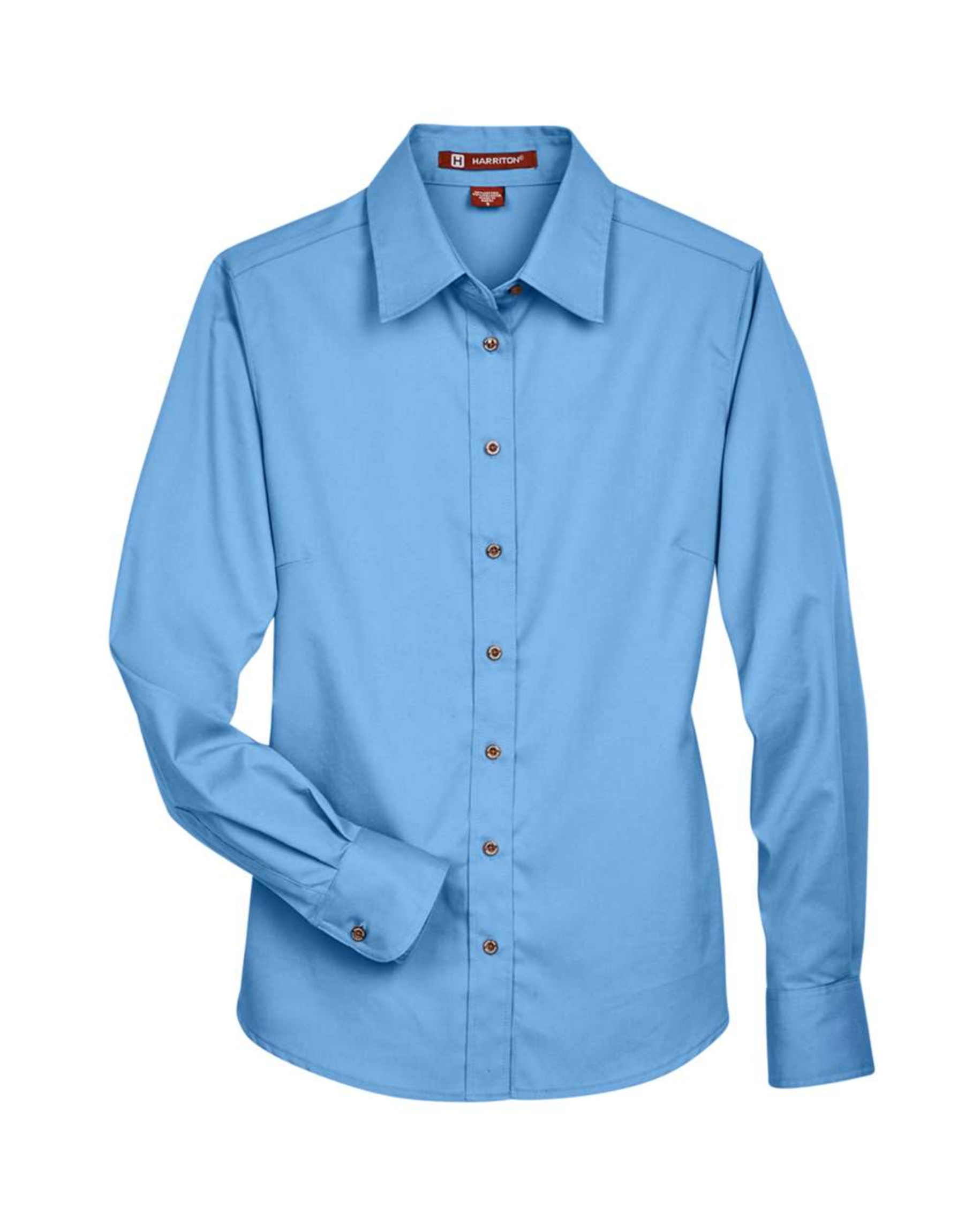 Ladies' Easy Blend™ Long Sleeve Twill Dress Shirt with Stain-Release -Harriton M500W