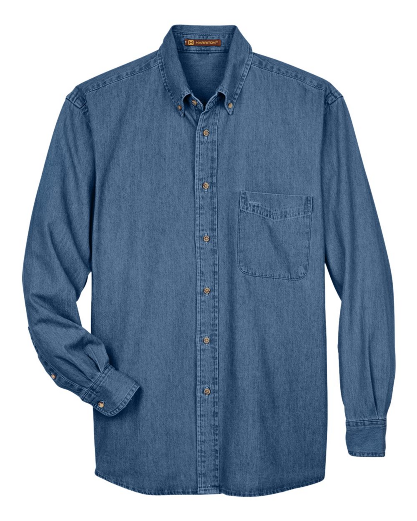 Men's Denim Shirt - Harriton M550