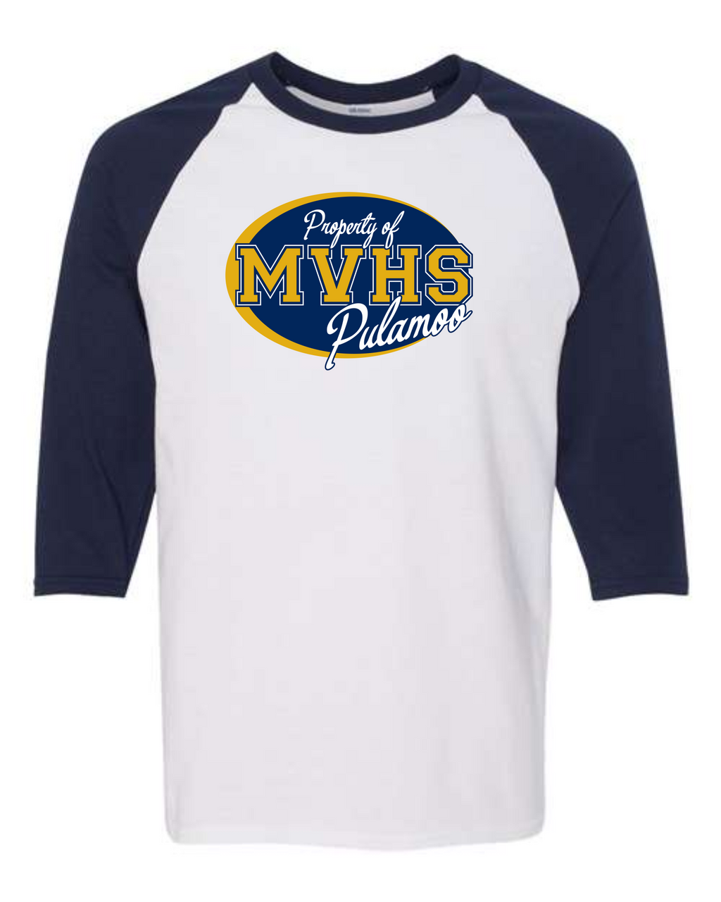 Cotton Three-Quarter Sleeve T-Shirt - MVHS 2024