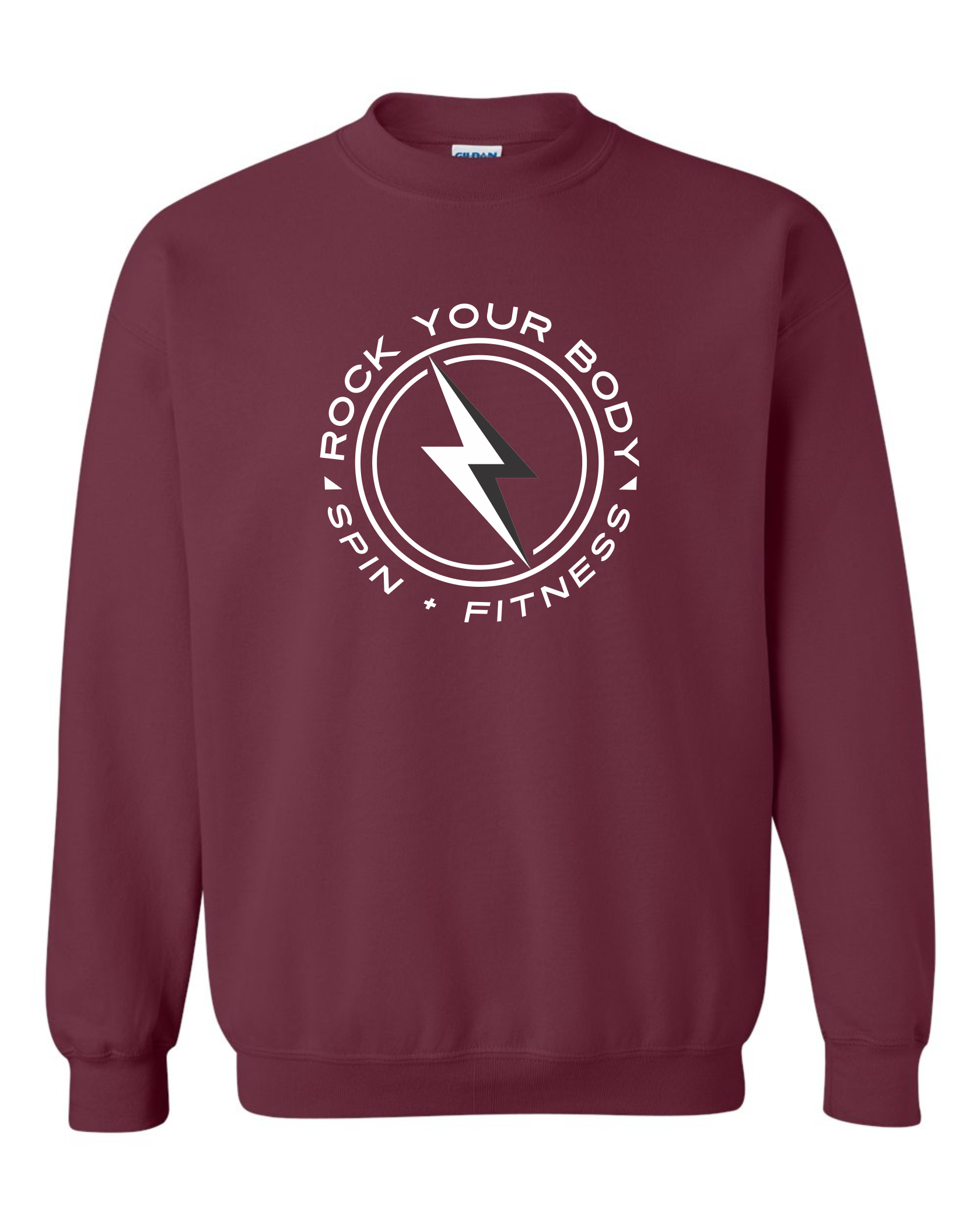 Rock Your Body - Maroon Crewneck Sweatshirt