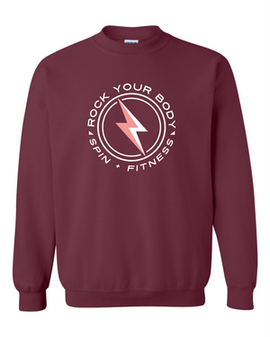 Rock Your Body - Maroon Crewneck Sweatshirt