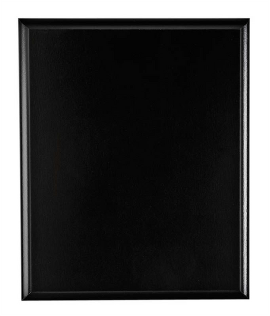 Matte Black Plaque with Metal Plate - Laser series