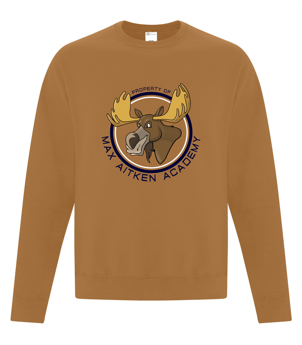 Everyday Fleece Crewneck Sweatshirt - Caramel - Max Aitken Academy 2025-26