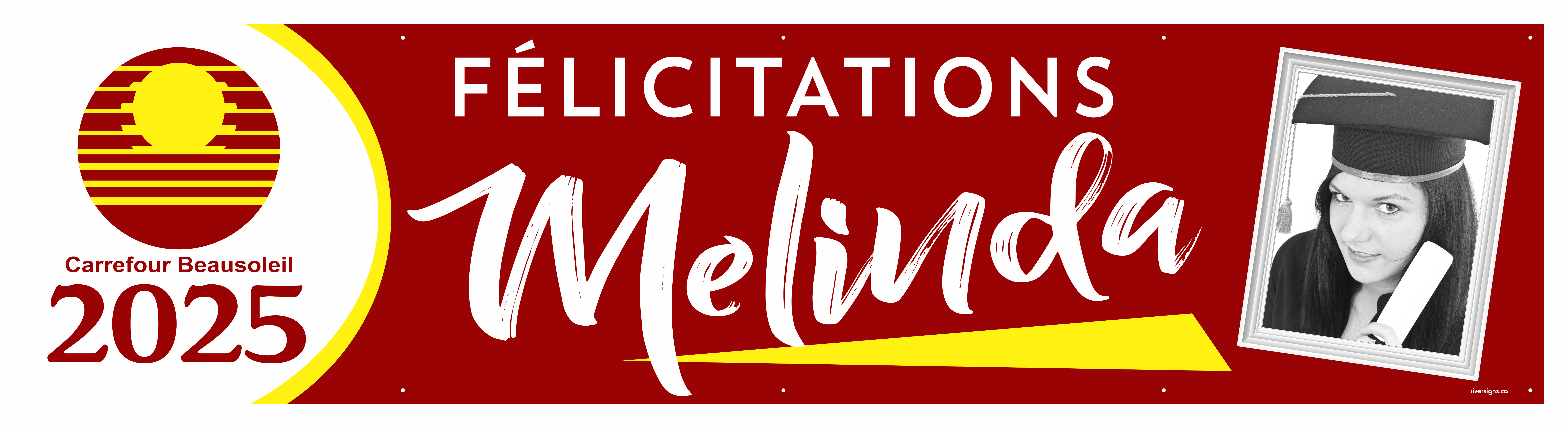 The ’Melinda’ Banner - 2’ x 8’