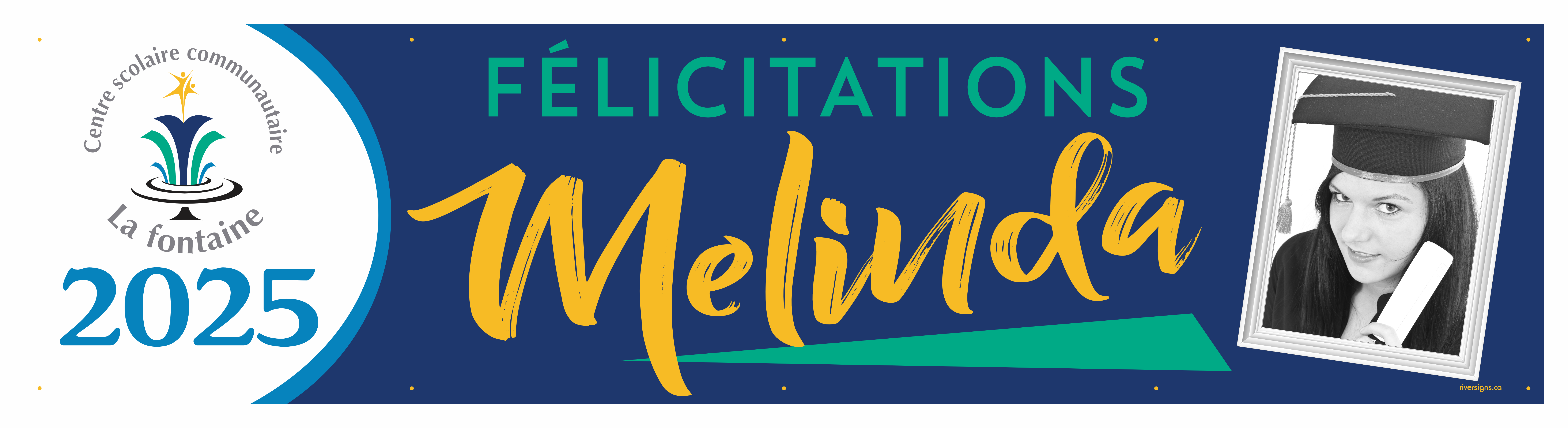 The ’Melinda’ Banner - 2’ x 8’