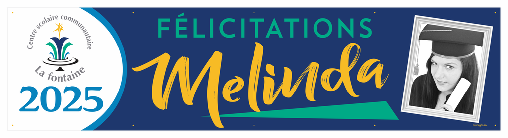 The ’Melinda’ Banner - 2’ x 8’