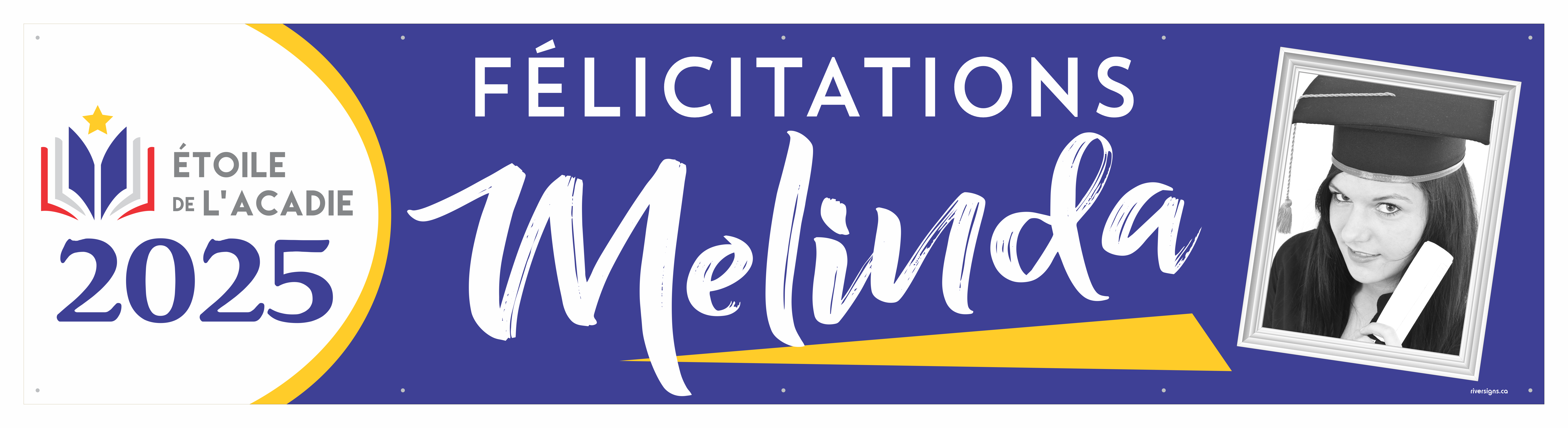 The ’Melinda’ Banner - 2’ x 8’
