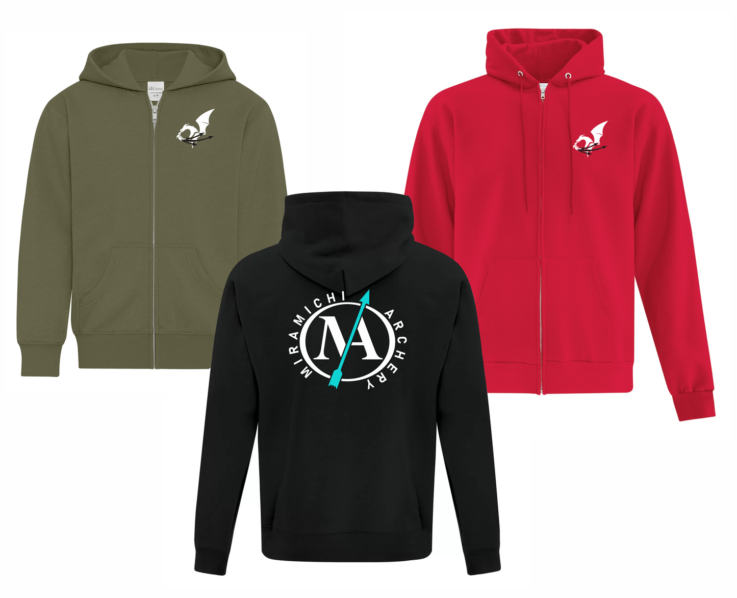 Miramichi Archery - Full Zip Hoodie