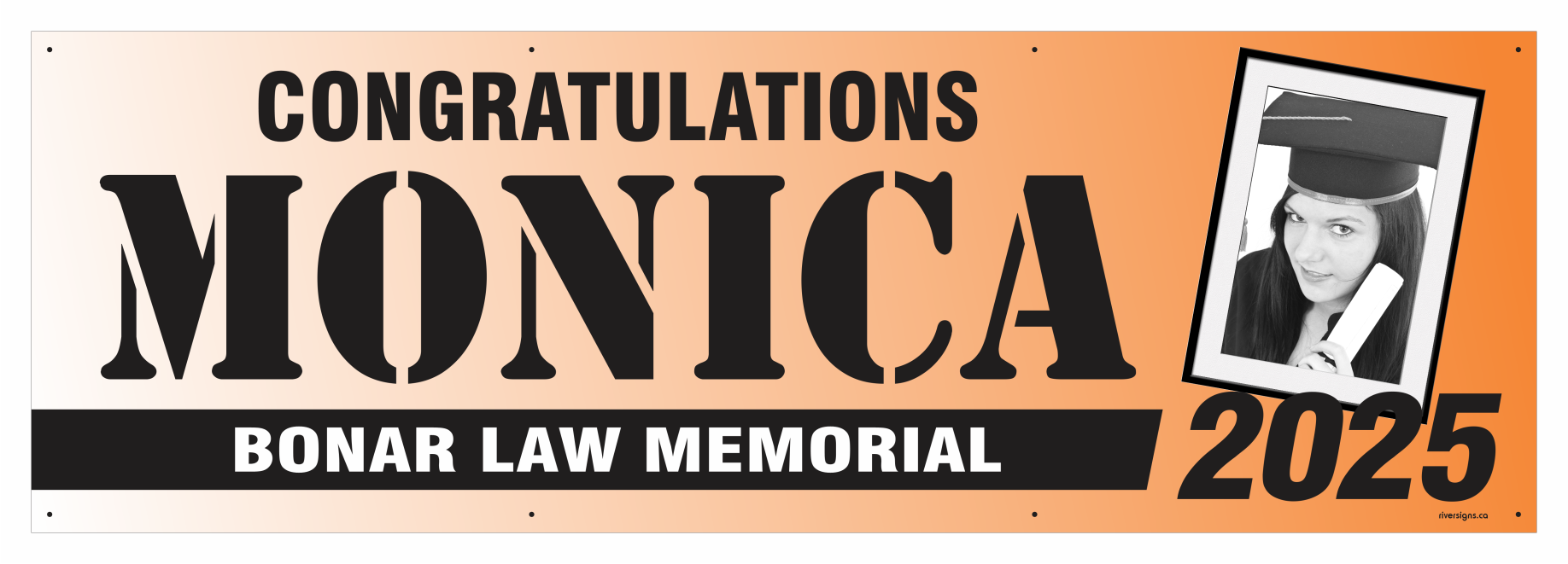 The ’Monica’ Banner - 2’ x 6’